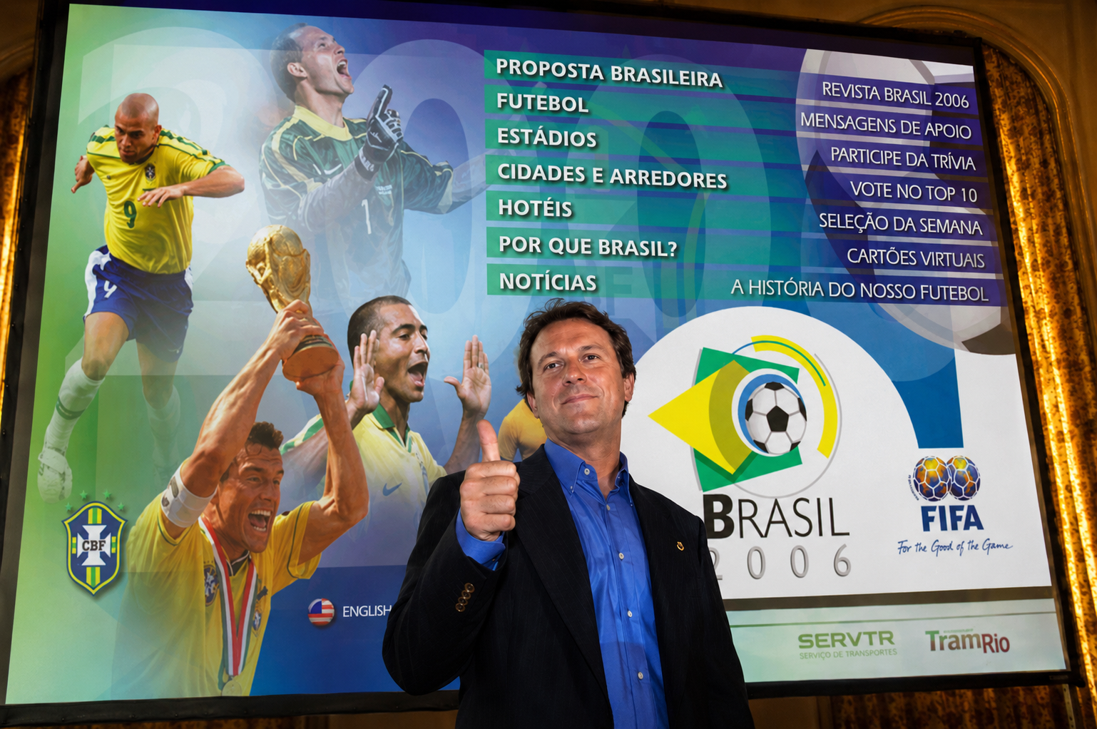 Registro histórico da campanha Brasil 2006 da CBF